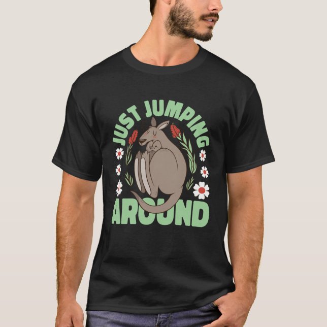 T-shirt Kangaroo Ne Fait Que Sauter (Devant)
