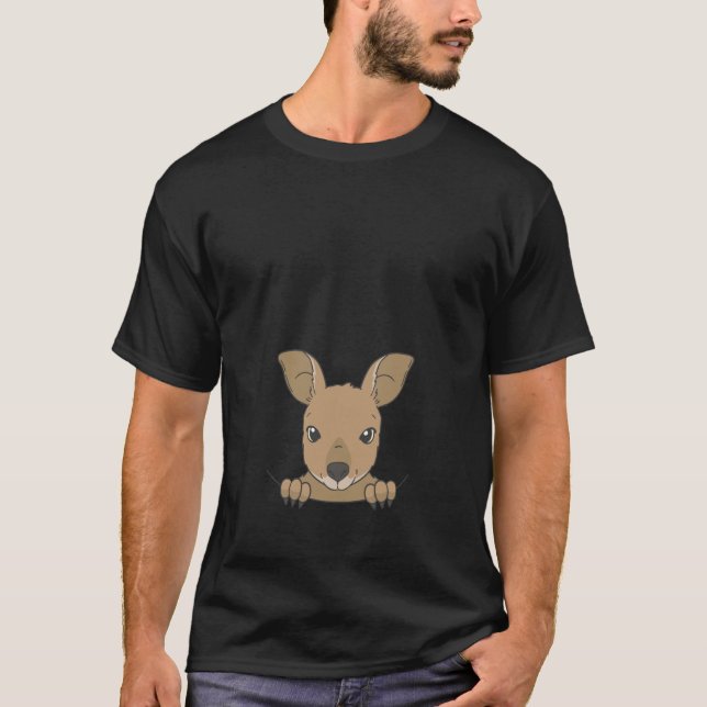 T-shirt Kangaroo Pouch Marsupial Australie Kangaroo Costum (Devant)