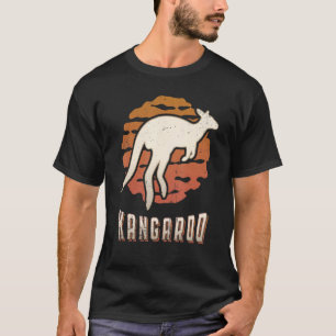 T-shirt Kangaroo Vintage Retro Classic animal coucher de s