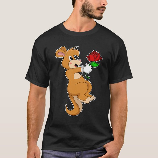 T-shirt Kangaroo with Flower (Devant)