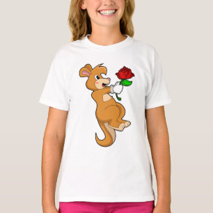 T-shirt Kangaroo with Flower