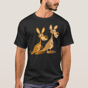 T-shirt Kangaroos deux mignons caricatures