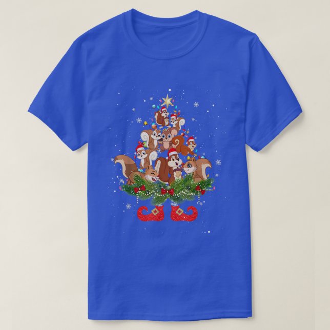 T-shirt Kangaroos Lumières des arbres de Noël Funky Santa  (Design devant)