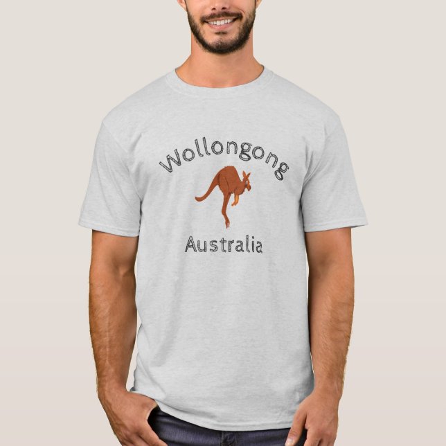 T-shirt Kangourou 4 de Wollongong Australie (Devant)