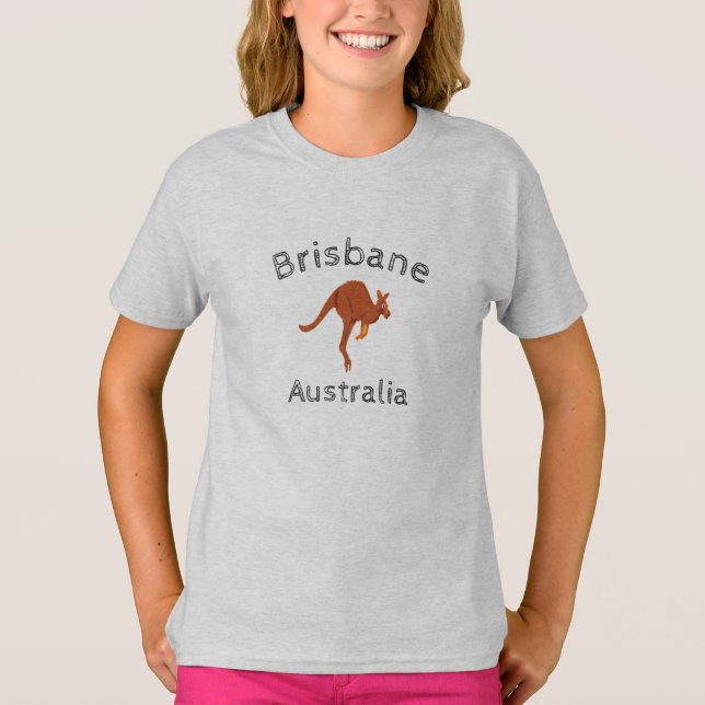 T-shirt Kangourou 5 de Brisbane Australie (Devant)