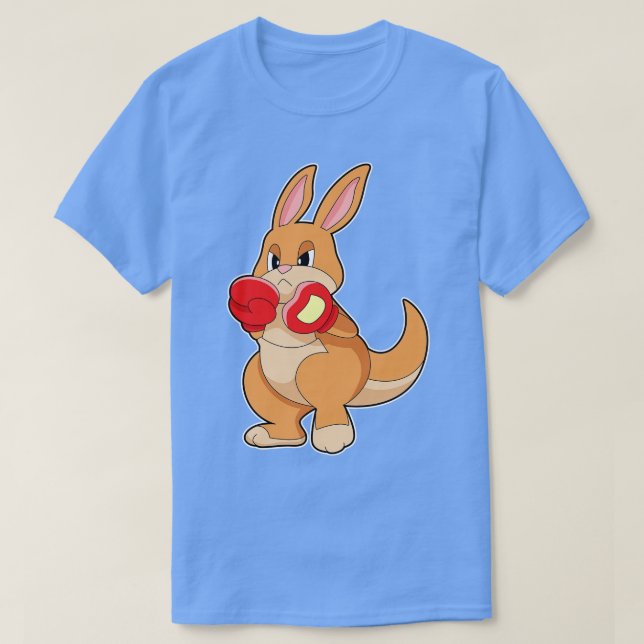 T-shirt Kangourou à la boxe avec gants de boxe (Design devant)
