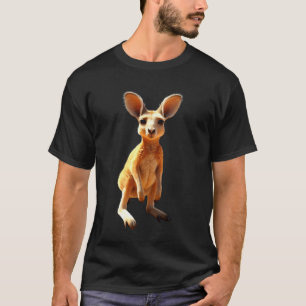 T-shirt Kangourou Australie Outback Marsupial Mignon Kango