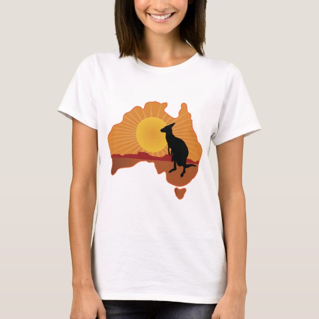 T-shirt Kangourou de l'Australie (Devant)