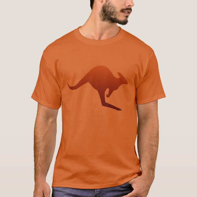 T-shirt Kangourou dégradé désert orange brûlé (Devant)