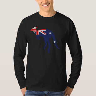 T-shirt Kangourou Drapeau Australien  Soigneur d'animaux  