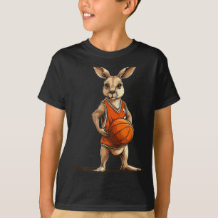 T-shirt Kangourou Drôle Avec Costume De Basket Pour Homme 