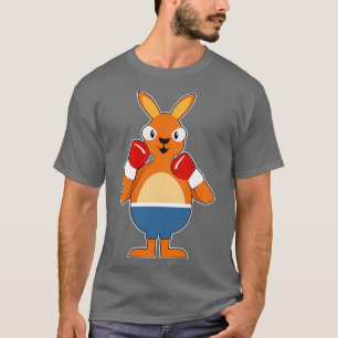 T-shirt Kangourou en boîte avec gants de boxe 1