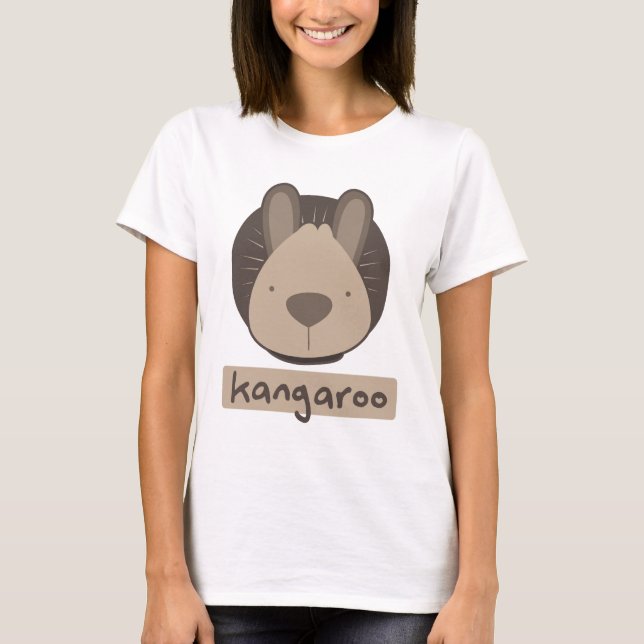 T-shirt kangourou mignon (Devant)