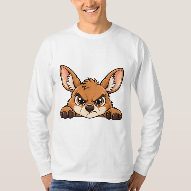 T-shirt Kangourou mignon Peekaboo (Devant)