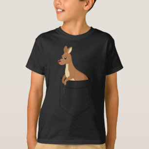 t-shirt kangourou petit joey en maillot de poche