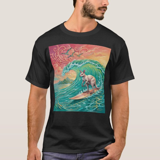 T-SHIRT KANGOUROU SURFANT  (Devant)