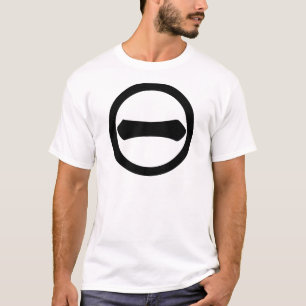 T-shirt Kanji chiffre un dans un cercle