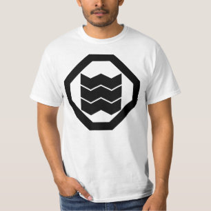 T-shirt Kanji en forme de retrait pour trois sur plateau