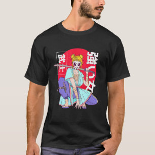 T-shirt Kanji Japonais Samurai Ninja Fille Design femme