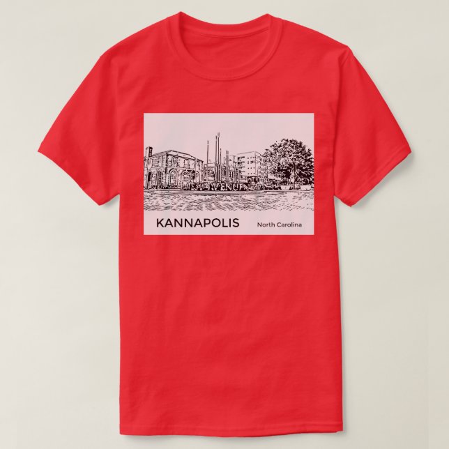 T-shirt Kannapolis Caroline du Nord (Design devant)