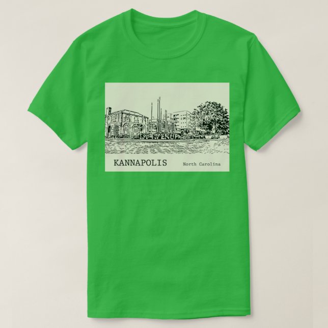 T-shirt Kannapolis Caroline du Nord 1 (Design devant)