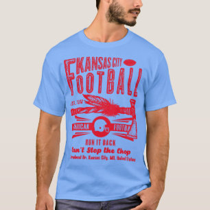 T-shirt Kansas City Est 1960 Tomahawk Texte rouge Vintage