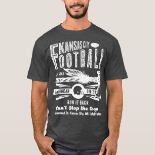 T-shirt Kansas City Est 1960 Tomahawk Vintage Texte blanc