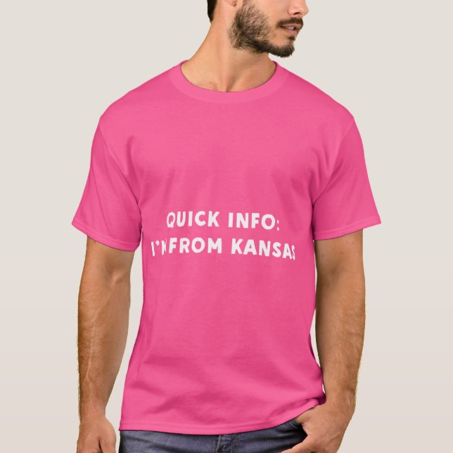 T-shirt Kansas Cool Funny (Devant)