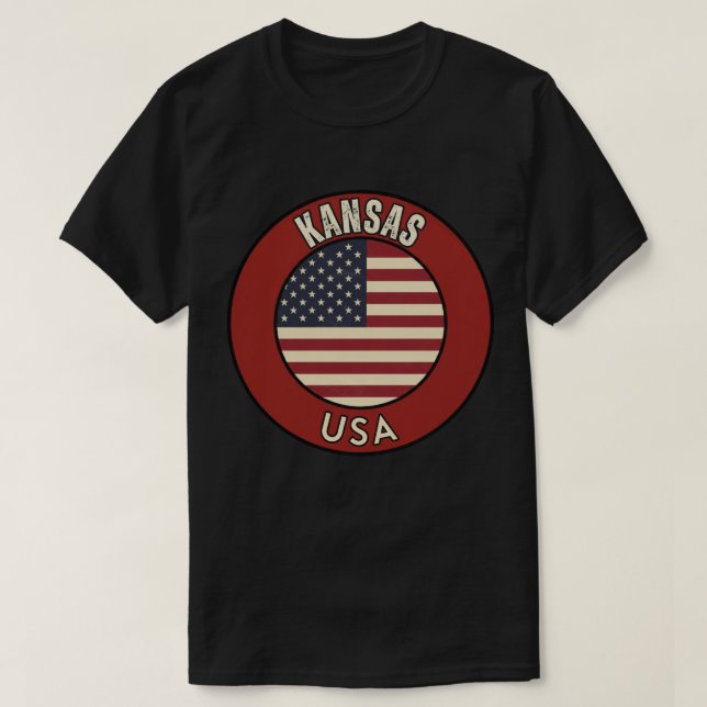 T-shirt Kansas États-Unis d'Amérique (Design devant)
