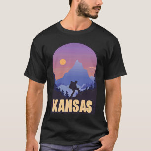 T-shirt Kansas State USA Randonnée Voyage Souvenir