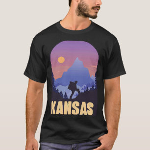 T-shirt Kansas State USA Randonnée Voyage Souvenir