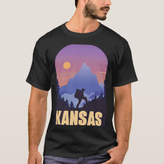 T-shirt Kansas State USA Randonnée Voyage Souvenir