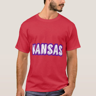 T-shirt Kansas Sticker Oversized