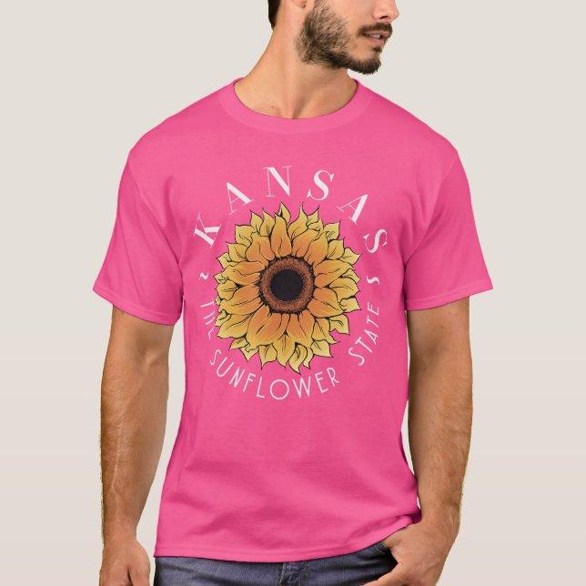 T-shirt Kansashe Sunflower State America USA Kansasian fun (Devant)
