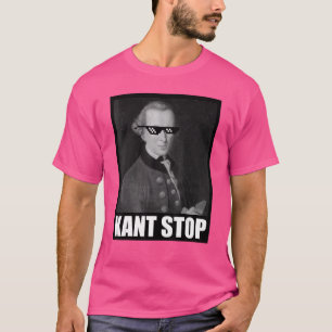 T-shirt Kant Stop Meme Dit Lunettes de soleil Philosophie