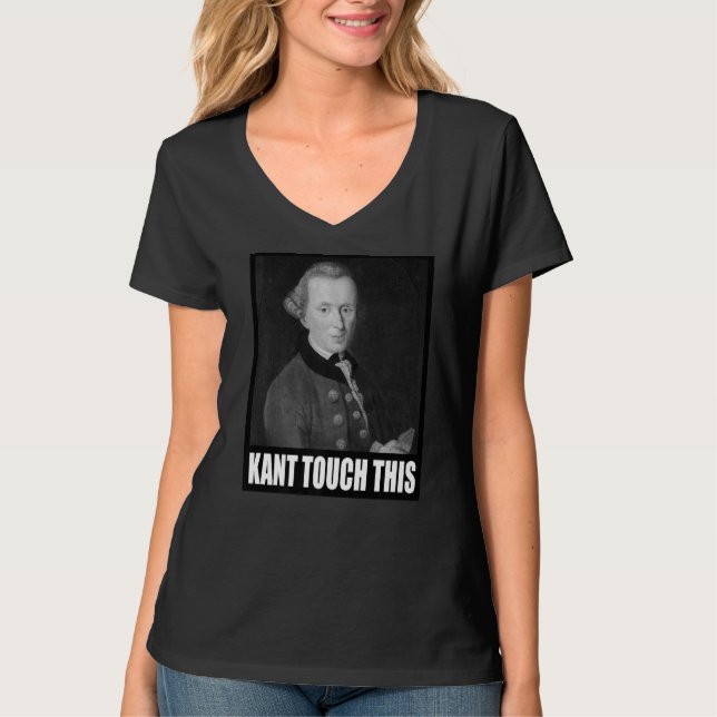 T-shirt Kant Touch Cette Philosophie Mème Emmanuel (Devant)