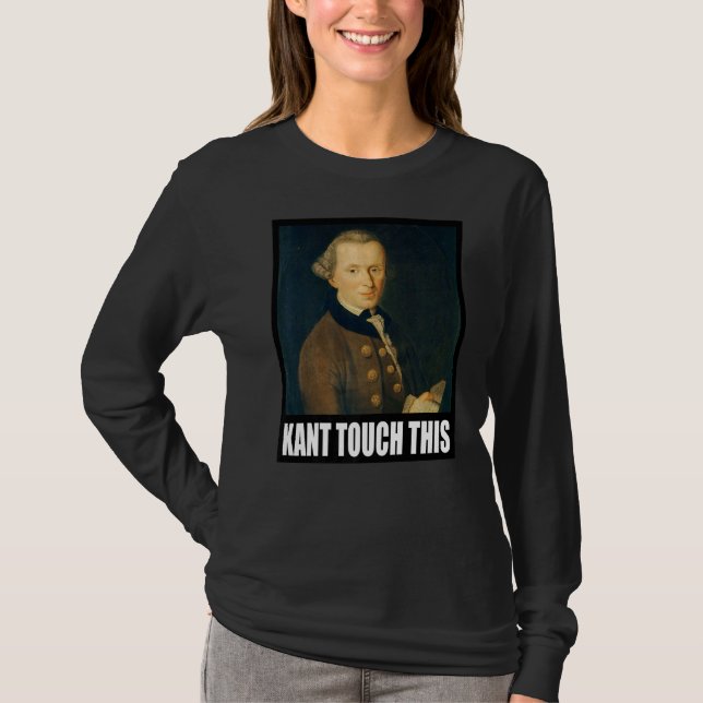 T-shirt Kant Touch Cette Philosophie Mème Emmanuel (Devant)