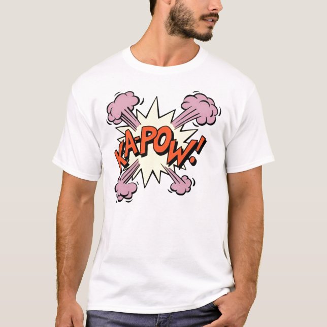 T-shirt kapow ! chemise d'art de bruit, (Devant)