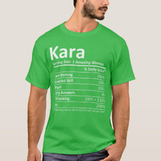 T-shirt KARA Nutrition Personalized Name Funny Christmas G