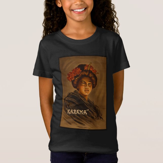 T-Shirt Karama : Actrice japonaise Romance Geisha (Devant)