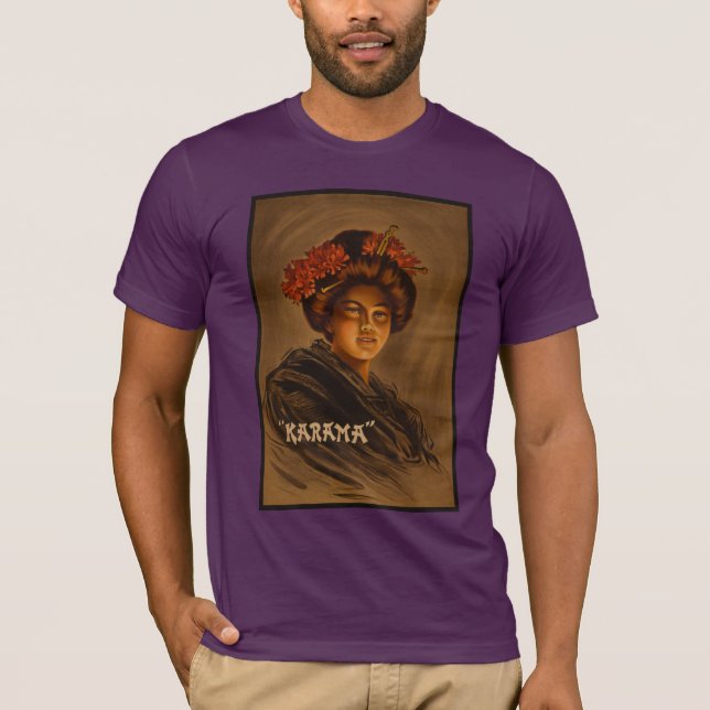 T-shirt Karama : Actrice japonaise Romance Geisha (Devant)