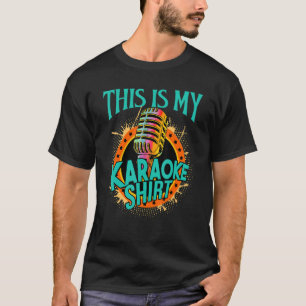 T-shirt Karaoke C'Est Mon Karaoke Microphone Chanteur