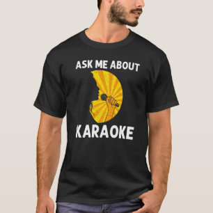 T-shirt Karaoke cool Pour Hommes Chanteuse Microphone Kara