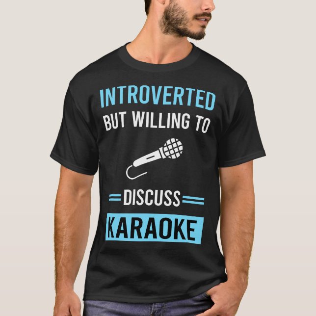 T-shirt Karaoke Introverti (Devant)