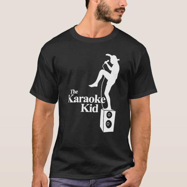 T-shirt Karaoke Kid Funny Music boy (Devant)