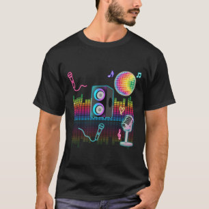 T-shirt Karaoké Néon Musique Chanson Party