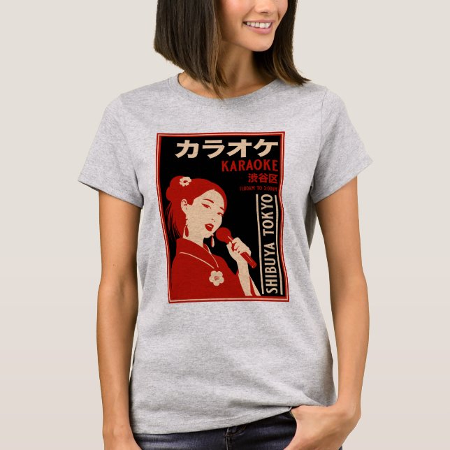 T-shirt Karaoke Shibuya Tokyo (Devant)