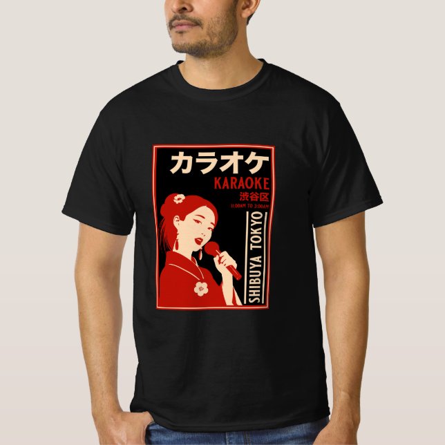 T-shirt Karaoke Shibuya Tokyo (Devant)