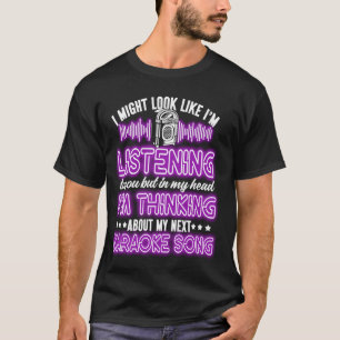 T-shirt Karaoke Singer 80s Retro Vintage Je pourrais resse