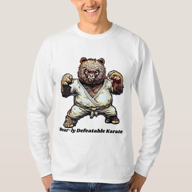 T-shirt "Karate à l'ours défendable" (Devant)